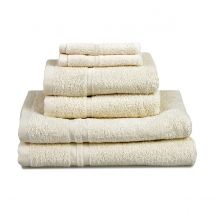 Allure Hotel Essentials 6 Piece Towel Bale - Cream
