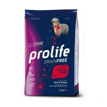 Prolife Grain Free Adult Sensitive Medium/Large Manzo e Patate per Cani