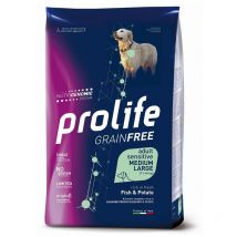 Prolife Grain Free Adult Sensitive Medium/Large Pesce e Patate per Cani