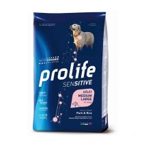 Prolife Sensitive Adult Medium/Large Maiale e Riso per Cani