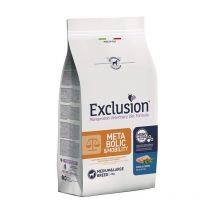 Exclusion Diet Metabolic & Mobility Maiale e Fibre Medium & Large Breed per Cani