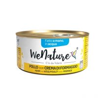 WeNature Pollo con Crema di Formaggio in Acqua Umido per Gatti