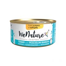 WeNature Tonno con Pesciolini Bianchi Soft Jelly Umido per Gatti