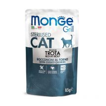 Monge Bocconcini Grill con Trota per Gatti Sterilizzati