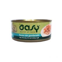 Oasy Natural Adult Tonno e Gamberetti Umido per Gatti