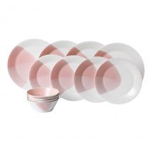 Signature 1815 Pink 12 Piece Dinner Set