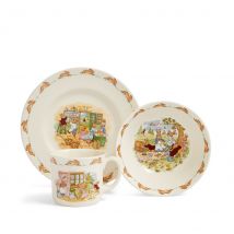 Royal Doulton Bunnykins Childrens Set: Plate, Cereal Bowl and 1 Handled Hug-a-Mug