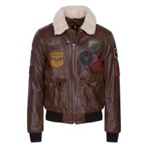 Daytona 73 - Blouson Daytona Mythic En Cuir Marron - Marron