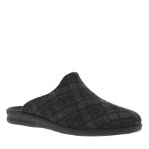 Westland - Pantoufles Westland Belfort Tartan Gris Et Bleu Marine - Gris