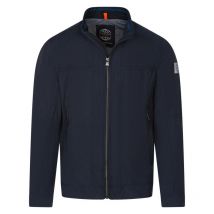 Dellalui - Blouson Zippé Dellalui Bleu Marine Avec Manches Longues Et Col Montant - Marine