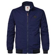 Petrol Industries - Blouson Petrol Industries Droite Marine Avec Manches Longues Et Col Montant - Marine