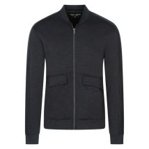 Teddy Smith - Veste Style Bombers Teddy Smith En Coton Stretch Mélangé Bleu Marine Chiné - Marine