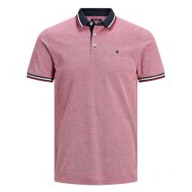 Jack & Jones Premium - Polo Coupe Droite Premium En Coton Rouge Paulos - Rose