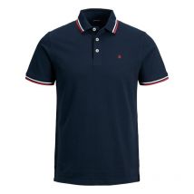 Jack & Jones Premium - Polo Manches Courtes Jack & Jones Premium En Coton Bleu Marine - Marine
