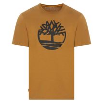 Timberland - T-shirt Col Rond Timberland En Coton Avec Manches Courtes Moutarde - Moutarde