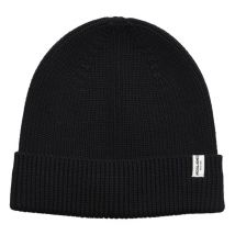 Premium By Jack & Jones - Bonnet à Revers Premium Brink Beanie Ln Coton Noir - Noir