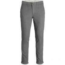 Jack & Jones Premium - Pantalon Premium Marco Fury En Coton Mélangé Coupe Slim Fit Gris - Gris