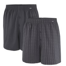Adamo - Lot De 2 Caleçons Adamo Coton Anthracite - Anthracite