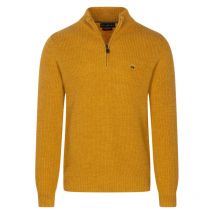 Green Island - Pull Avec Manches Longues Et Col Montant Et Zippé Green Island Moutarde - Moutarde