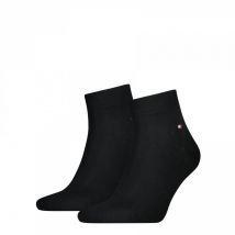 Tommy Hilfiger Underwear - Lot De 2 Paires De Chaussettes Basses Tommy Hilfiger En Coton Mélangé Noir - Noir