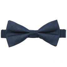 Jack & Jones Premium - Noeud-papillon Jack & Jones Premium En Lin Bleu Marine - Marine