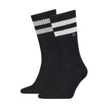 Calvin Klein Jeans Accessoires - Lot De 2 Paires De Chaussettes Hautes Calvin Klein Noires - Noir