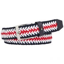 Tommy Hilfiger Accessoires - Ceinture Tommy Hilfiger Rouge Tricolore - Rouge