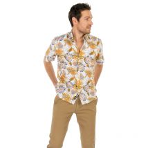 J & Joy - Chemise Avec Manches Courtes Et Col Américain J&joy Coton Blanche - Blanche