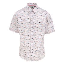 J & Joy - Chemise Avec Manches Courtes Et Col Américain J&joy Coton Blanche - Blanche