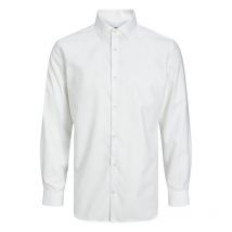 Jack & Jones Premium - Chemise Avec Un Col Italien Et Une Coupe Slim Jack & Jones Premium En Coton Blanc - Blanche