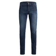 Jack & Jones + - Jean Slim Jack & Jones + En Coton Bleu Délavé - Bleu