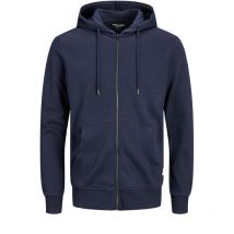 Jack & Jones + - Sweat à Capuche Jack & Jones + Basic En Coton Mélangé Bleu Marine - Bleu