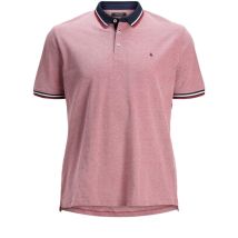 Jack & Jones + - Polo Jack & Jones + En Coton Rouge Avec Logo à Coupe Droite Paulos - Rouge