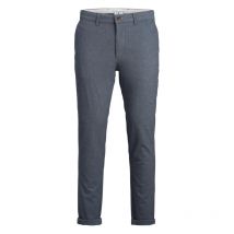 Jack & Jones Premium - Pantalon Premium Marco En Coton Mélangé Bleu Texturé - Bleu