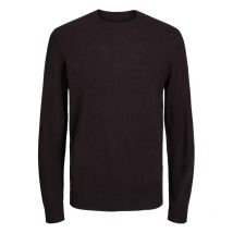 Jack & Jones Premium - Pull Col Ras Du Cou Premium En Laine Avec Manches Longues Marron - Marron
