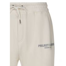 Project X - Pantalon Jogging Coupe Slim Junior Garçon Project X En Coton Beige Taille Haute - Beige