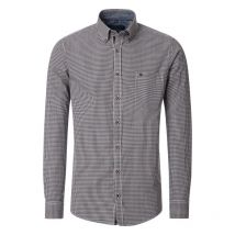 Casa Moda - Chemise Casa Moda Grande Taille Coton Avec Manches Longues Et Col Boutonné Marine Carreaux - Marine