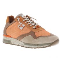 Cetti - Baskets Cetti En Cuir Orange Et à Lacets élastiqués - Orange