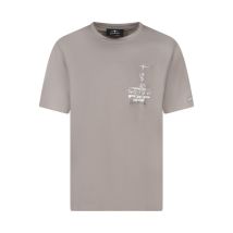 Project X - T-shirt Project X Avec Manches Courtes Et Col Rond Taupe - Taupe