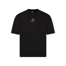 Project X - T-shirt Project X Coton Avec Manches Courtes Et Col Rond Noir Brodé - Noir