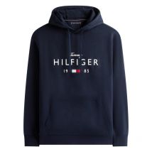 Tommy Hilfiger Big &tall - Sweat Tommy Hilfiger Big & Tall Coton Mélangé Avec Manches Longues Et à Capuche Marine - Bleu Foncé