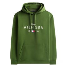 Tommy Hilfiger Big &tall - Sweat Tommy Hilfiger Big & Tall Coton Mélangé Avec Manches Longues Et à Capuche Vert - Vert