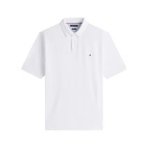 Tommy Hilfiger Big &tall - Polo Tommy Hilfiger Big & Tall Coton Biologique Avec Manches Courtes Et Col Boutonné Blanc - Blanc