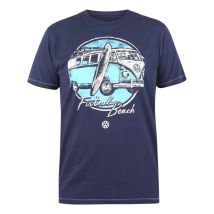 Duke - T-shirt Avec Manches Courtes Et Col Rond Duke Coton Marine -