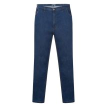 Duke - Jean Duke Coupe Slim Bleu Effet Délavé -