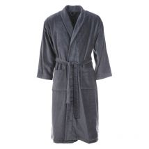 Vossen - Peignoir éponge Bi-matière Feeling Vossen 100% Coton Anthracite -