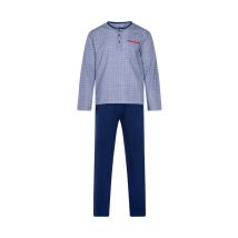 Christian Cane - Pyjama Long Christian Cane Elias En Coton Bleu Marine -