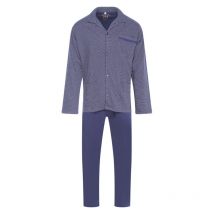 Christian Cane - Pyjama Long Christian Cane Iliodes En Coton Bleu Marine -