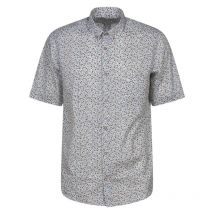 Bo - Chemise Bande Originale Avec Manches Courtes Et Col Français Bleue Tacheté - Bleue