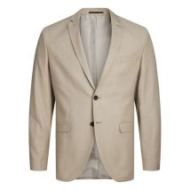 Premium By Jack & Jones - Veste Premium Laine Mélangée Avec Manches Longues Et Col Cranté Beige - Beige
